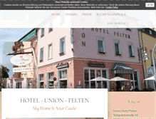 Tablet Screenshot of hotel-felten.de